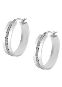 Adelia&acute;s Paar Creolen ADELIA&acute;S "Damen Ohrringe &iquest; Creole aus Edelstahl", silber, Ohrringe, Damen, Edelstahl, Paar Creolen