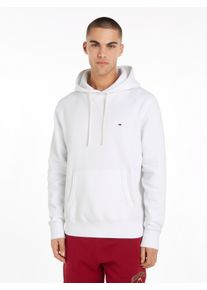 Hoodie Tommy Hilfiger "ESSENTIAL FLEECE", Herren, Gr. L, wei&szlig;, Sweatware, Obermaterial: 60% Baumwolle, 40% Polyester, Sweatshirts Hoodie
