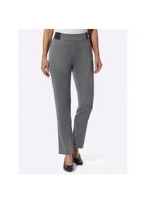 Webhose Classic Basics, Damen, Gr. 40, Normalgr&ouml;&szlig;en, schwarz (schwarz, steingrau fischgrat), 95% Polyester, 5% Elasthan, Glencheckmuster, Hahnentrittmuster, gemustert, lang, Hosen