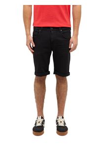Slim-fit-Jeans Mustang "Herren Style Chicago Shorts Z", Damen, Gr. 40, 902 schwarz, Denim/Jeans, 80% Baumwolle, 18% Polyester, 2% Elasthan, unifarben, slim fit, Jeans Slim-fit-Jeans
