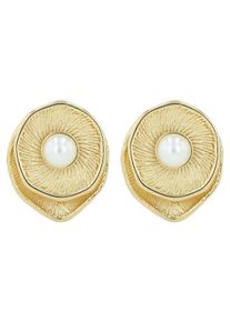 Adelia&acute;s Paar Ohrstecker ADELIA&acute;S "Damen Ohrringe &iquest; Ohrstecker aus Edelstahl mit Perle", wei&szlig;, Ohrringe, Damen, Edelstahl, Paar Ohrstecker