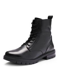 Schn&uuml;rstiefelette Ara "CAMBRIDGE", Damen, Gr. 8,5 (42,5), schwarz, Glattleder, unifarben, Schuhe Schn&uuml;rstiefelette, Business Stiefel in Bequemweite G (= weit)