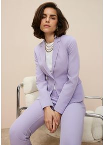 Kurzblazer Tamaris, Damen, Gr. 40, lila (flieder), Web, Obermaterial: 93% Polyester, 7% Elasthan. Futter: 100% Polyester, unifarben, figurbetont h&uuml;ftlang, Blazer Kurzblazer, in Trendfarben, Topseller