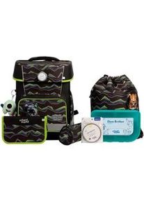 Schulranzen School-Mood "Champion Pro", Kinder, Gr. B/H/T: 30cm x 40cm x 23cm, finn (panther) mit moodie gideon gl&uuml;ck, Polyester, Rucks&auml;cke