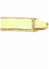 Adelia&acute;s Goldarmband ADELIA&acute;S "333 Gold Flach Panzer Armband 18,5 cm &Oslash; 2,4 mm" Gr. 18,5, gold, Armb&auml;nder, Damen, Gelbgold 333, Goldarmband