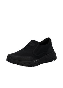 Slip-On Sneaker Rieker, Damen, Gr. 40, schwarz, Lederimitat, Textil, unifarben, Schuhe Slip-On Sneaker, Slipper, Schlupfschuh, Halbschuh, Freizeitsneaker mit Gummiz&uuml;ge