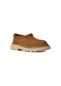 UGG Australia Slipper UGG "TASMAN LUG", Damen, Gr. 13 (46), chestnut, Veloursleder, unifarben, Schuhe Slipper, Homeslipper mit herausnehmbarer Einlage
