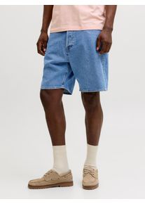 Jack & Jones Jeansshorts JACK & JONES "JJITONY JJORIGINAL SHORTS AM 460 SN", Damen, Gr. L, N-Gr, blau denim aop:light blau, Denim/Jeans, Obermaterial: 100% Baumwolle, unifarben, relaxed fit kniefrei, Jeans Jeansshorts, Baumwollmischung, relaxed fit