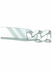 Adelia&acute;s Silberarmband ADELIA&acute;S "925 Silber Flach Panzer Armband 21 cm &Oslash; 7,4 mm" Gr. 21, silber, Armb&auml;nder, Damen, Silber 925 (Sterlingsilber), Silberarmband