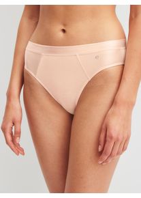 Slip Calida "Cate", Herren, Gr. L (48/50), parfait pink, Single Jersey, Obermaterial: 92% Baumwolle, 8% Elasthan, normal, Unterhosen Slip, schimmernde Satin-Blende, femininer Look, Single Jersey, elastisch