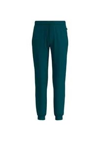 Sweathose TRIGEMA "TRIGEMA Jogginghose", Damen, Gr. L, US-Gr&ouml;&szlig;en, blau (saphir), Sweatware, 70% Baumwolle, 30% Polyester, Hosen Sweathose