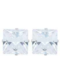 Adelia&acute;s Paar Ohrstecker ADELIA&acute;S "Damen Ohrringe &iquest; Ohrstecker aus Edelstahl mit Zirkonia", silber, Ohrringe, Damen, Edelstahl, Paar Ohrstecker