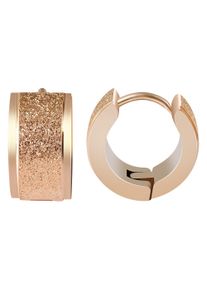 Adelia&acute;s Paar Creolen ADELIA&acute;S "Damen Ohrringe &iquest; Klappcreole aus Edelstahl", gold, Ohrringe, Damen, Edelstahl, Paar Creolen