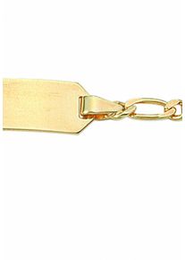 Adelia&acute;s Goldarmband ADELIA&acute;S "333 Gold Figaro Armband 14 cm &Oslash; 2,3 mm" Gr. 14, gold, Armb&auml;nder, Damen, Gelbgold 333, Goldarmband