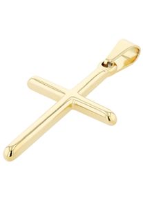 Adelia&acute;s Kreuzanh&auml;nger ADELIA&acute;S "Unisex Anh&auml;nger &iquest; Kreuz Kreuzanh&auml;nger aus Edelstahl", gold, Schmuckanh&auml;nger, Damen, Edelstahl, Kreuzanh&auml;nger