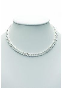 Adelia&acute;s Silberkette ADELIA&acute;S "925 Silber Flach Panzer Halskette 45 cm &Oslash; 5,4 mm" Gr. 45, silber, Halsketten, Damen, Silber 925 (Sterlingsilber), Silberkette