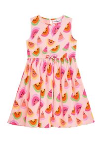 Sommerkleid DANAMADE "DANAMADE Dresses DVICKY", M&auml;dchen, Gr. 152, neon pink, Obermaterial: 100% Baumwolle. Futter: 100% Baumwolle, Kleider Sommerkleid