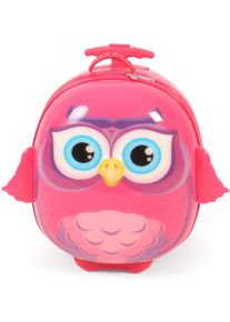 Bayer Chic 2000 Kinderkoffer CHIC2000 "Bouncie, Eule, Pink", M&auml;dchen, Gr. B/H/T: 21cm x 40cm x 70cm, pink (eule pink), Koffer Kinderkoffer, Hartschalen-Trolley