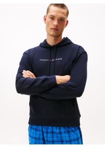 Hoodie, Herren, Gr. L (52), blau (desert sky), Sweatware, Obermaterial: 50% Baumwolle, 50% Polyester, Tommy Hilfiger Underwear, regular fit, Rippb&uuml;ndchen, Sweatshirts Hoodie, mit Stickerei, Regualr Fit, mit K&auml;ngurutasche, im l&auml;ssigen Design