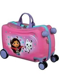Kinderkoffer Undercover "Ride-on Trolley, Gabby's Dollhouse", Kinder, Gr. B/H/T: 47,5cm x 32cm x 23cm 20 l, lila (gabby's dollhouse), Polycarbonat, bedruckt, Koffer, zum sitzen und ziehen
