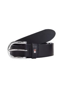 Lederg&uuml;rtel Tommy Hilfiger "New Danny", Damen, Gr. 100, blau (marine), Leder, G&uuml;rtel Lederg&uuml;rtel, mit dezenter Logo-Schlaufe