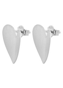 Adelia&acute;s Paar Ohrstecker ADELIA&acute;S "Damen Ohrringe &iquest; Ohrstecker Herz aus 925 Silber", silber, Ohrringe, Damen, Silber 925 (Sterlingsilber), Paar Ohrstecker