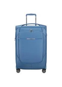 Weichgep&auml;ck-Trolley Samsonite "RE-LITE, verschiedene Gr&ouml;&szlig;en und Farben", Gr. B/H/T: 44cm x 67cm x 30cm 79 l, blau (capri blau), Polyester, Koffer, Reisekoffer TSA-Schloss Stickerbogen Volumenerweiterung Laptopfach
