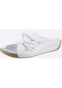 Pantolette Andrea Conti, Damen, Gr. 40, wei&szlig;, Glattleder, Schuhe Pantolette