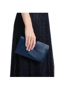 Abendtasche Vera Mont "Damen unifarben", Damen, Gr. ACC, blau (night sky), Satin, Polyester, Taschen Abendtasche, Falten