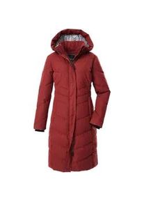 Steppmantel "GW 61 WMN QLTD CT", Damen, Gr. 42, rot (feuerrot), Obermaterial: 88% Polyester, 12% Baumwolle;Futter: 100% Polyester;F&uuml;llung: 100% Polyester, G.I.G.A. DX BY KILLTEC, M&auml;ntel Steppmantel, Wasserabweisender, winddichter Damenmantel mit abnehmbarer Kapuze