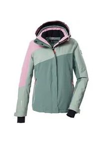 Skijacke Killtec "KSW 26 WMN SKI JCKT", Damen, Gr. 40, gr&uuml;n (graugr&uuml;n), Obermaterial: 100% Polyester;Futter: 100% Polyester;F&uuml;llung: 100% Polyester, Jacken Skijacke, Wind- und wasserdichte Skijacke, atmungsaktiv, viele Taschen