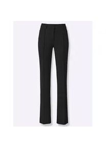 Webhose Heine, Damen, Gr. 46, Normalgr&ouml;&szlig;en, schwarz, 95% Polyester, 5% Elasthan, unifarben, Hosen