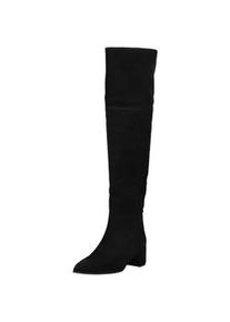 H&ouml;gl Overkneestiefel H&Ouml;GL "H&ouml;gl Stiefel Veloursleder", Damen, Gr. 37,5, schwarz, Veloursleder, Schuhe