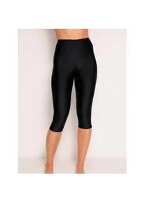 Bade-Capri, Damen, Gr. 38, Normalgr&ouml;&szlig;en, schwarz, Elasthan, Polyamid, Badehosen