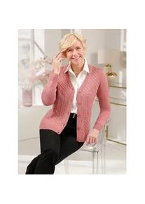 Classic Dog Strickjacke CLASSIC, Damen, Gr. 52, rot (rosenholz), 100% Polyacryl, unifarben, Strickjacken Strickjacke