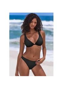 B&uuml;gel-Bikini Bruno Banani, Damen, Gr. 38, Cup C, schwarz, Polyamid, unifarben, Bikini-Sets B&uuml;gel-Bikini, in klassischer Schnittform