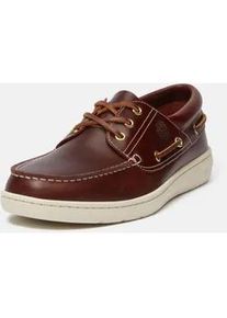 Bootsschuh Timberland "PORTOFINO PIER BOAT SHOE", Herren, Gr. 50, blau (burgundy full grain), Leder, Schuhe Bootsschuh, aus Premium Timberland Leder