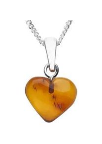 Kette mit Anh&auml;nger OSTSEE-SCHMUCK "OSTSEE-SCHMUCK Kette mit Anh&auml;nger Herz 11 mm" Gr. 45, silber, Halsketten, Damen, 45cm, Silber 925 (Sterlingsilber), L: 40