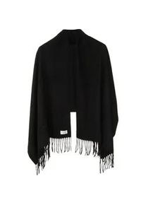 Strickschal Chillouts "Gisa Scarf", Damen, schwarz, Strick, Obermaterial: 100% Polyester, unifarben, Modet&uuml;cher, Gr&ouml;&szlig;e: 180 x 70 cm, vielseitige Tragem&ouml;glichkeiten