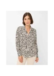 Klassische Bluse Brax "Style VIC", Damen, Gr. 48, beige, Web, 100% Viskose, Blusen Bluse