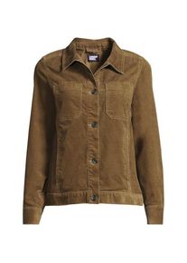 LANDS' END Leicht verk&uuml;rzte Cordjacke, Damen,  Braun, Baumwoll-Mischung, by Lands' End