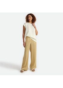 LANDS' END Satin-T-Shirt, Damen,  Wei&szlig;, Polyester/Viskose, by Lands' End