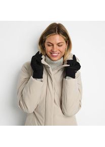 LANDS' END Wasserabweisende Stretch-Handschuhe, Damen,  Schwarz, Elasthan/Polyester-Mischung, by Lands' End