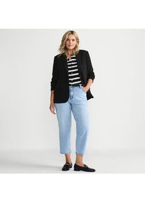 LANDS' END Relaxte Soft Denim Straight Fit 7/8-Jeans, Damen,  Blau, Elasthan/Baumwoll-Mischung, by Lands' End