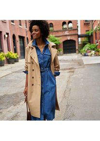 LANDS' END Wasserabweisender Trenchcoat, Damen,  Braun, Polyester, by Lands' End