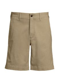 LANDS' END Classic Fit Stretch-Chinoshorts mit Komfortbund, 23 cm, Herren,  Braun, Elasthan/Baumwoll-Mischung, by Lands' End