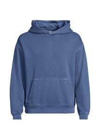 LANDS' END Serious Sweats Kapuzenpullover, Herren,  Blau, Baumwolle, by Lands' End