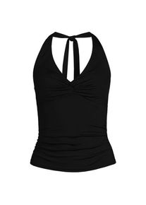LANDS' END Neckholder-Tankinitop, Damen,  Schwarz, Nylon-Mischung, by Lands' End