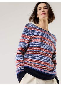 Walbusch Baumwoll-Pullover Nordic Stripe