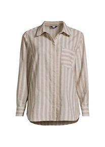 LANDS' END Hemdbluse im Leinenmix, Damen,  Pink, Baumwolle/Leinen/Baumwoll-Mischung, by Lands' End